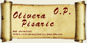 Olivera Pisarić vizit kartica